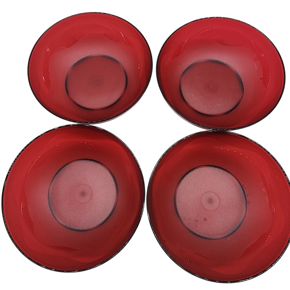 Vintage Tupperware 7" salad Cereal Bowls set of 4 NEW